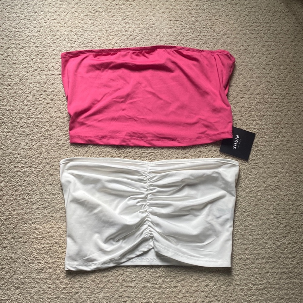 Two Shein tube tops